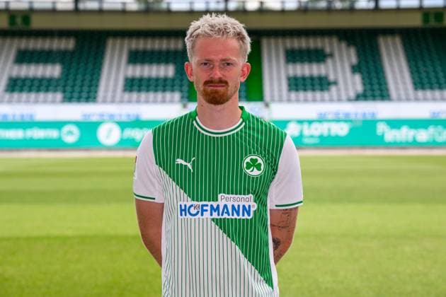 10 07 2025 SpVgg Greuther Fürth Kleeblatt Spielvereinigung 2 BL Soccer Bundesliga Season 2025 2026 Photo appointment Portrait appointment Presentation Press appointment Single photo Single photo Portrait Portrait Headshot Jomaine Consbruch 14, SpVgg Greuther Fürth