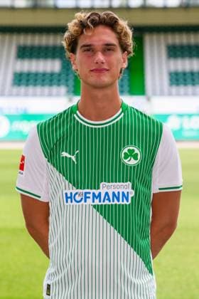 10 07 2025 SpVgg Greuther Fürth Kleeblatt Spielvereinigung 2 BL Soccer Bundesliga Season 2025 2026 Photo appointment Portrait appointment Presentation Press appointment Single photo Single photo Portrait Portrait Headshot Juan Cabrera 22, SpVgg Greuther Fürth