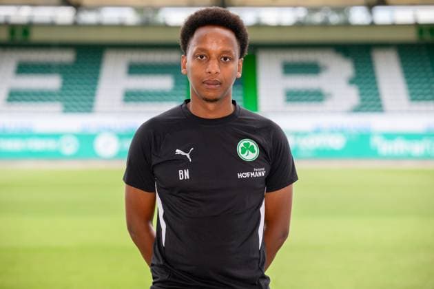 10 07 2025 SpVgg Greuther Fürth Kleeblatt Spielvereinigung 2 BL Soccer Bundesliga Season 2025 2026 Photo appointment Portrait appointment Presentation Press appointment Single photo Single photo Portrait Portrait Headshot Benjamin Ngarambe Physio SpVgg Greuther Fürth