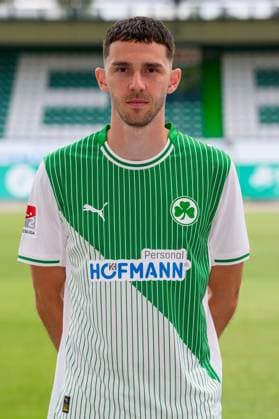 10 07 2025 SpVgg Greuther Fürth Kleeblatt Spielvereinigung 2 BL Soccer Bundesliga Season 2025 2026 Photo appointment Portrait appointment Presentation Press appointment Single photo Single photo Portrait Portrait Headshot Branimir Hrgota 10, SpVgg Greuther Fürth