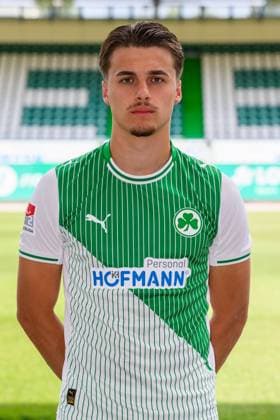 10 07 2025 SpVgg Greuther Fürth Kleeblatt Spielvereinigung 2 BL Soccer Bundesliga Season 2025 2026 Photo appointment Portrait appointment Presentation Press appointment Single photo Single photo Portrait Portrait Headshot Leander Popp 20, SpVgg Greuther Fürth