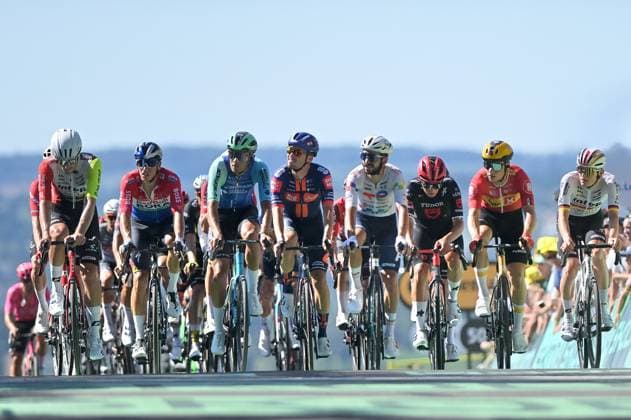 112th Tour de France 2025 - Stage 6 VIRE NORMANDIE, FRANCE - JULY 10 illustrations competes during the 112th Tour de France, Stage 6 a 201.5km stage from Bayeux to Vire Normandie UCIWT on July 10, 2025 in Vire Normandie, France.Photo by Franck Castel ABACAPRESS.COM Vire France  Copyright: xCastelxFranck ABACAx