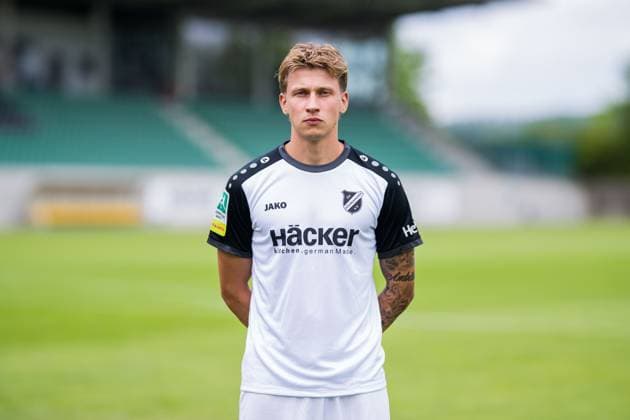 Simon Breuer SV Rödinghausen Regionalliga West, Porträttermin 2025 2026 Rödinghausen North Rhine-Westphalia Germany Häcker Wiehenstadion