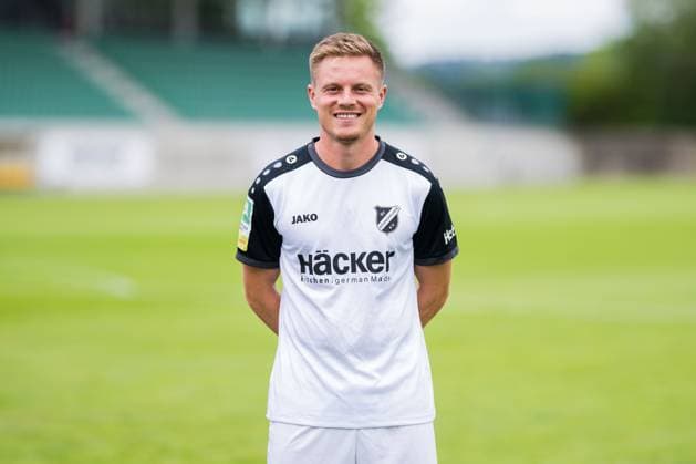 Manuel Reutter SV Rödinghausen Regionalliga West, Porträttermin 2025 2026 Rödinghausen North Rhine-Westphalia Germany Häcker Wiehenstadion