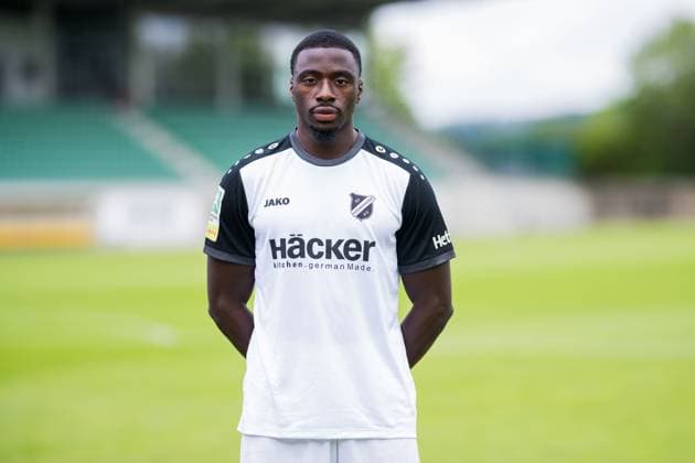 Abdul Mourasalim Fesenmeyer SV Rödinghausen Regionalliga West, Porträttermin 2025 2026 Rödinghausen North Rhine-Westphalia Germany Häcker Wiehenstadion