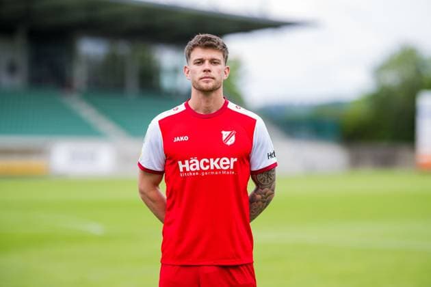 Hannes Kramp SV Rödinghausen Regionalliga West, Porträttermin 2025 2026 Rödinghausen North Rhine-Westphalia Germany Häcker Wiehenstadion