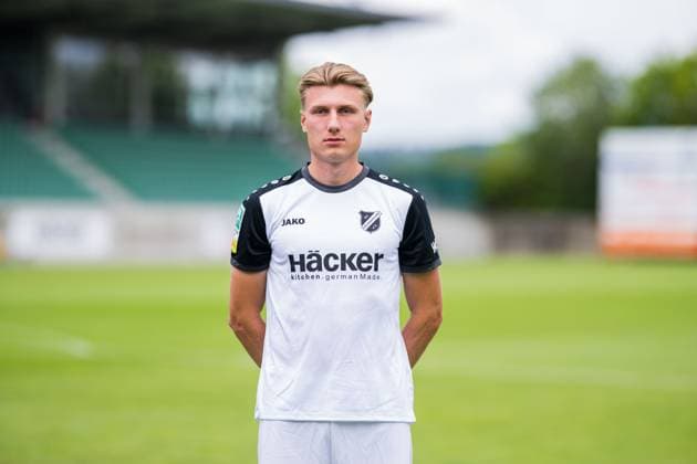 Eduard Probst SV Rödinghausen Regionalliga West, portrait date 2025 2026 Rödinghausen North Rhine-Westphalia Germany Häcker Wiehenstadion