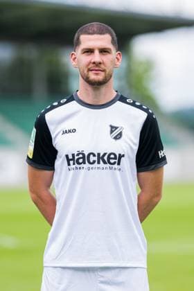 Viktor Miftaraj SV Rödinghausen Regionalliga West, Porträttermin 2025 2026 Rödinghausen North Rhine-Westphalia Germany Häcker Wiehenstadion