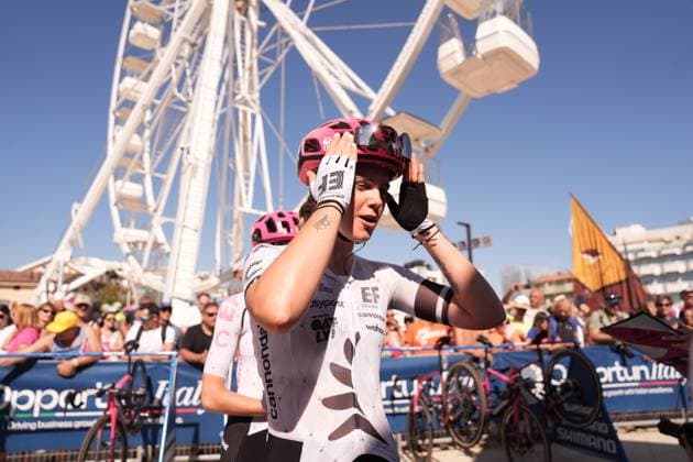 Ef Education - Oatly’s Cadzow Kim during the 6th stage of the Giro d’Italia Women, from Bellaria-Igea Marina to Terre Roveresche, Italy Friday, July 11, 2025. - cycling .  Copyright: xMassimoxPaolone LaPressex