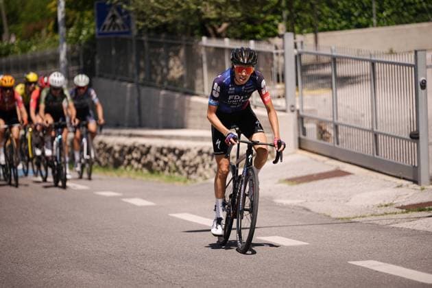 Fdj-Suez™s Curinier LÃ a during the 6th stage of the Giro d™Italia Women, from Bellaria-Igea Marina to Terre Roveresche, Italy Friday, July 11, 2025. - cycling .  Copyright: xMarcoxAlpozzi LaPressex