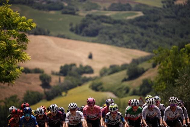Marlen Reusser (Movistar Team) during the 6th stage of the Giro d™Italia Women, from Bellaria-Igea Marina to Terre Roveresche, Italy Friday, July 11, 2025. - cycling .  Copyright: xMarcoxAlpozzi LaPressex