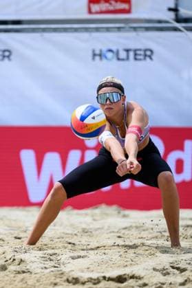 Beach volleyball, Beachvolleyball - Pro Beach Battle Masters SEEWALCHEN,AUSTRIA,11.JUL.25 - BEACH VOLLEYBALL - Beach Volleyball Tour PRO, Pro Beach Battle Masters Litzlberg. Image shows Lia Berger (AUT).  GEPAxpictures xDanielaxMoser