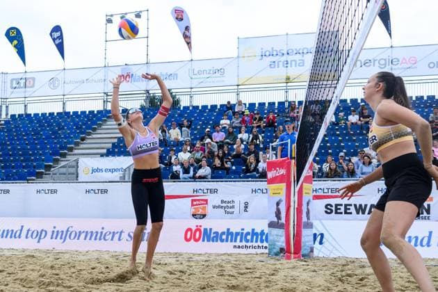 Beach volleyball, Beachvolleyball - Pro Beach Battle Masters SEEWALCHEN,AUSTRIA,11.JUL.25 - BEACH VOLLEYBALL - Beach Volleyball Tour PRO, Pro Beach Battle Masters Litzlberg. Image shows Lia Berger (AUT).  GEPAxpictures xDanielaxMoser