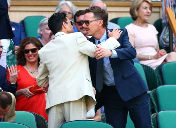 Rami Malek and Benedict Cumberbatch in the Royal Box on Centre Court Wimbledon Tennis Championships, Day 12, The All England Lawn Tennis and Croquet Club, London, UK - 11 Jul 2025London The All England Lawn Tennis and United Kingdom  Copyright: xJamesxMarsh Shutterstockx 15392288d