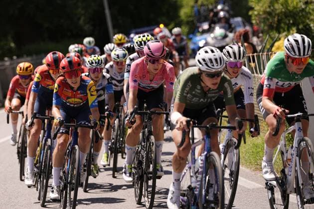 Marlen Reusser (Movistar Team) during the 6th stage of the Giro d™Italia Women, from Bellaria-Igea Marina to Terre Roveresche, Italy Friday, July 11, 2025. - cycling .  Copyright: xMarcoxAlpozzi LaPressex