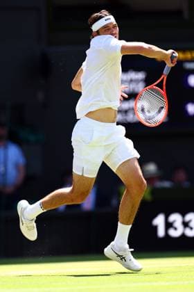Taylor Fritz during his semi final match Wimbledon Tennis Championships, Day 12, The All England Lawn Tennis and Croquet Club, London, UK - 11 Jul 2025London The All England Lawn Tennis and United Kingdom  Copyright: xJamesxMarsh Shutterstockx 15392288v