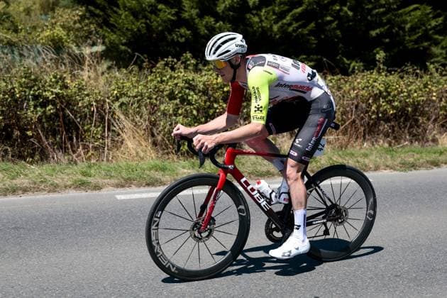 French Louis Barre of Intermarche-Wanty pictured in action during stage seven of the 2025 Tour de France cycling, from Saint-Malo to Mur-de-Bretagne (194 km), on Friday 11 July 2025 in France. The 112th edition of the Tour de France starts on Saturday 5 July in Lille, France, and will finish in Paris, France on the 27th of July. POOLxLUCAxBETTINI  x128896827x
