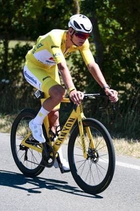 Dutch Mathieu van der Poel of Alpecin-Deceuninck pictured in action during stage seven of the 2025 Tour de France cycling, from Saint-Malo to Mur-de-Bretagne (194 km), on Friday 11 July 2025 in France. The 112th edition of the Tour de France starts on Saturday 5 July in Lille, France, and will finish in Paris, France on the 27th of July. POOLxLUCAxBETTINI  x128896896x