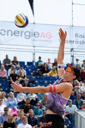 Beach volleyball, Beachvolleyball - Pro Beach Battle Masters SEEWALCHEN,AUSTRIA,11.JUL.25 - BEACH VOLLEYBALL - Beach Volleyball Tour PRO, Pro Beach Battle Masters Litzlberg. Image shows Timo Hammarberg (AUT).  GEPAxpictures xDanielaxMoser