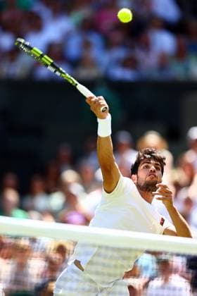 Carlos Alcaraz during his semi final match Wimbledon Tennis Championships, Day 12, The All England Lawn Tennis and Croquet Club, London, UK - 11 Jul 2025London The All England Lawn Tennis and United Kingdom  Copyright: xJamesxMarsh Shutterstockx 15392288bj