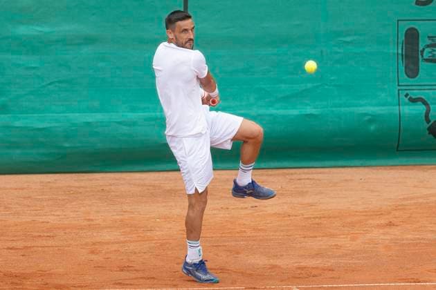 1 Tennis Bundesliga Men FTC Palmengarten TK GW Mannheim, 11 07 2025 Damir Dzumhur FTC Palmengarten , FTC Palmengarten TK GW Mannheim, Frankfurt, FTC Palmengarten, 11 7 2025 Copyright: xBEAUTIFULxSPORTS Gawlikx