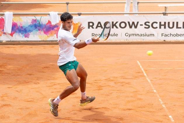 1 Tennis Bundesliga Men FTC Palmengarten TK GW Mannheim, 11 07 2025 Adolfo Daniel Vallejo TK GW Mannheim , FTC Palmengarten TK GW Mannheim, Frankfurt, FTC Palmengarten, 11 7 2025 Copyright: xBEAUTIFULxSPORTS Gawlikx
