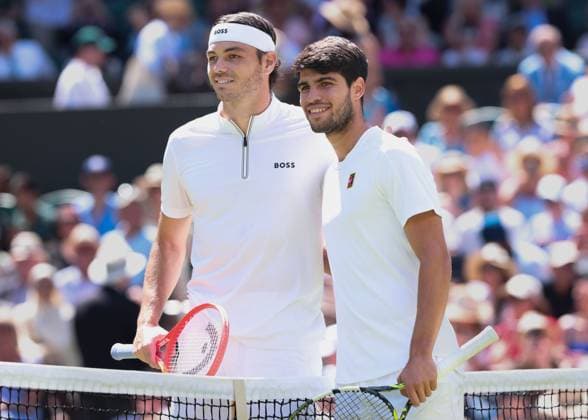 Tennis, Wimbledon, semi-final, Taylor Fritz - Carlos Alcaraz