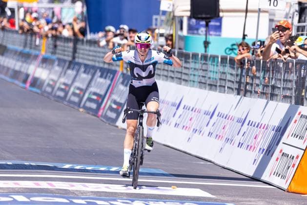 Liane Lippert wins the 6th Stage during Giro d Italia Women - Stage 6 - Bellaria Igea Marina Terre Roveresche, Giro d Italia race in Terre Roveresche, Italy, July 11 2025  Copyright: xTommasoxBerardi IPAxSportx xipa-agency.netx xx IPA_60268053 IPA_Agency_IPA60268053