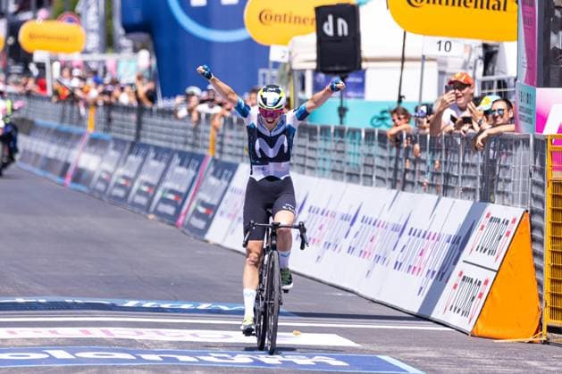 Liane Lippert wins the 6th Stage during Giro d Italia Women - Stage 6 - Bellaria Igea Marina Terre Roveresche, Giro d Italia race in Terre Roveresche, Italy, July 11 2025  Copyright: xTommasoxBerardi IPAxSportx xipa-agency.netx xx IPA_60268054 IPA_Agency_IPA60268054