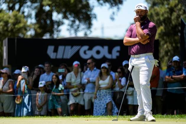 July 11, 2025, Cadiz, Cadiz, SPAIN: Jon Rahm of Legion XIII team looks on during day one of the LIV Golf Andalucia at Golf Club Royal of Valderrama on July 11, 2025 in Cadiz, Spain. Cadiz SPAIN - ZUMAa181 20250711_zaa_a181_021 Copyright: xJoaquinxCorcherox