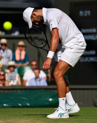 Novak Djokovic during his Semi-Final match Wimbledon Tennis Championships, Day 12, The All England Lawn Tennis and Croquet Club, London, UK - 11 Jul 2025London The All England Lawn Tennis and United Kingdom  Copyright: xEllaxLing Shutterstockx 15392289br