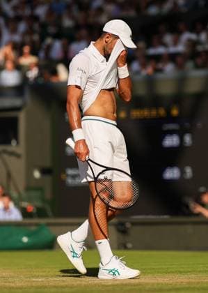 Novak Djokovic during his Semi-Final match Wimbledon Tennis Championships, Day 12, The All England Lawn Tennis and Croquet Club, London, UK - 11 Jul 2025London The All England Lawn Tennis and United Kingdom  Copyright: xEllaxLing Shutterstockx 15392289bv