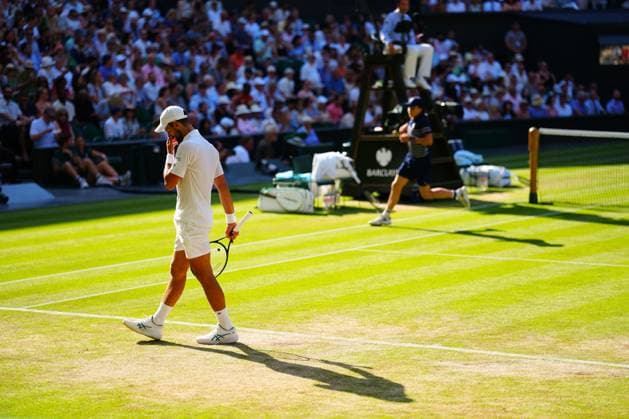 Novak Djokovic during his semi final match Wimbledon Tennis Championships, Day 12, The All England Lawn Tennis and Croquet Club, London, UK - 11 Jul 2025London The All England Lawn Tennis and United Kingdom  Copyright: xJavierxGarcia Shutterstockx 15392287bt