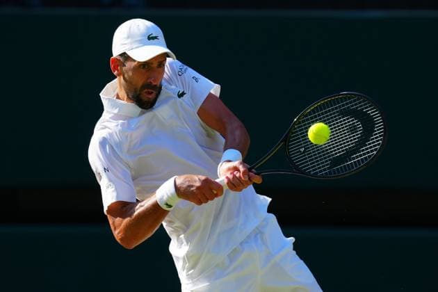 Novak Djokovic during his semi final match Wimbledon Tennis Championships, Day 12, The All England Lawn Tennis and Croquet Club, London, UK - 11 Jul 2025London The All England Lawn Tennis and United Kingdom  Copyright: xJavierxGarcia Shutterstockx 15392287bs