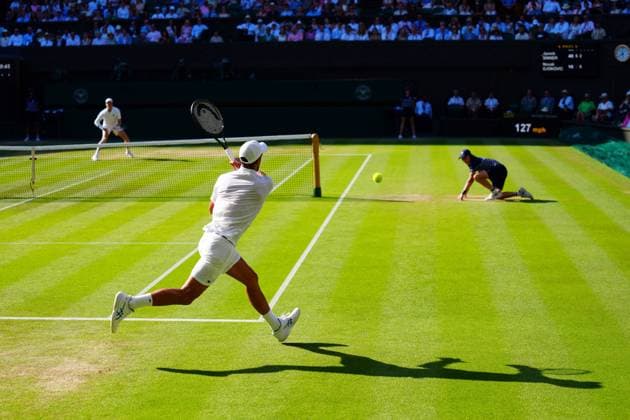 Novak Djokovic during his semi final match Wimbledon Tennis Championships, Day 12, The All England Lawn Tennis and Croquet Club, London, UK - 11 Jul 2025London The All England Lawn Tennis and United Kingdom  Copyright: xJavierxGarcia Shutterstockx 15392287bz