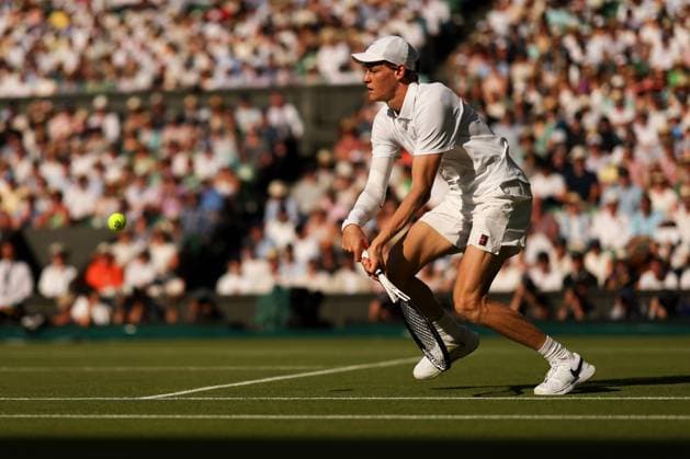 Jannik Sinner during his Semi-Final match Wimbledon Tennis Championships, Day 12, The All England Lawn Tennis and Croquet Club, London, UK - 11 Jul 2025London The All England Lawn Tennis and United Kingdom  Copyright: xEllaxLing Shutterstockx 15392289co