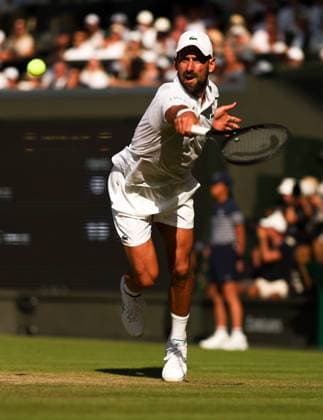 Novak Djokovic during his Semi-Final match Wimbledon Tennis Championships, Day 12, The All England Lawn Tennis and Croquet Club, London, UK - 11 Jul 2025London The All England Lawn Tennis and United Kingdom  Copyright: xEllaxLing Shutterstockx 15392289cs