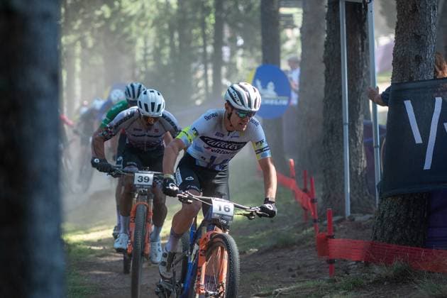 UCI Mountain Bike World Cup 2025 Simone Avondetto from Italy, representing the Wilier-Vittoria Factory Team, competes in the CROSS-COUNTRY SHORT TRACK Men Elite during the UCI Mountain Bike World Cup Andorra 2025 in Pal Arinsal, Andorra, on July 11, 2025. Pal Andorra  Copyright: xMartinxSilvaxCosentinox originalFilename:silvacosentino-simoneav250711_npG8O.jpg