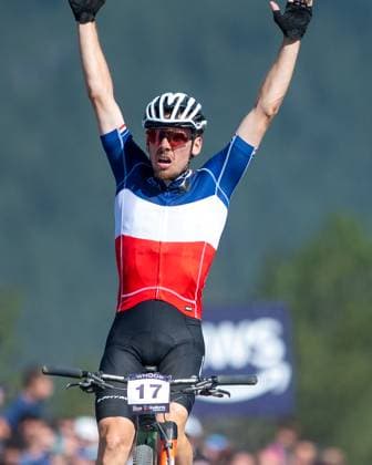 UCI Mountain Bike World Cup 2025 Luca Martin from France, representing the team Cannondale Factory Racing, competes in the CROSS-COUNTRY SHORT TRACK Men Elite during the UCI Mountain Bike World Cup Andorra 2025 in Pal Arinsal, Andorra, on July 11, 2025. Pal Andorra  Copyright: xMartinxSilvaxCosentinox originalFilename:silvacosentino-lucamart250711_nph91.jpg