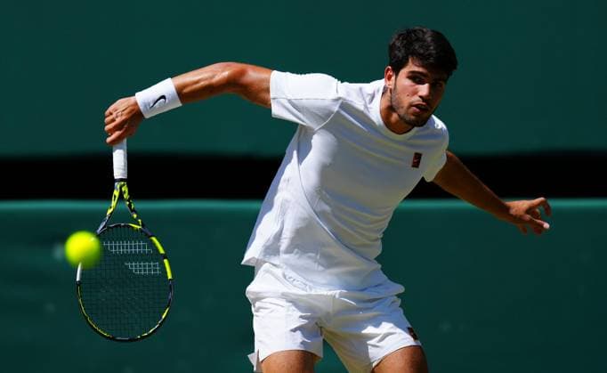 Carlos Alcaraz Wimbledon Tennis Championships, Day 12, The All England Lawn Tennis and Croquet Club, London, UK - 11 Jul 2025London The All England Lawn Tennis and United Kingdom  Copyright: xJavierxGarcia Shutterstockx 15392287fn