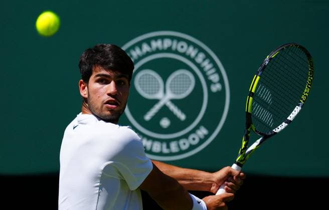 Carlos Alcaraz Wimbledon Tennis Championships, Day 12, The All England Lawn Tennis and Croquet Club, London, UK - 11 Jul 2025London The All England Lawn Tennis and United Kingdom  Copyright: xJavierxGarcia Shutterstockx 15392287fo