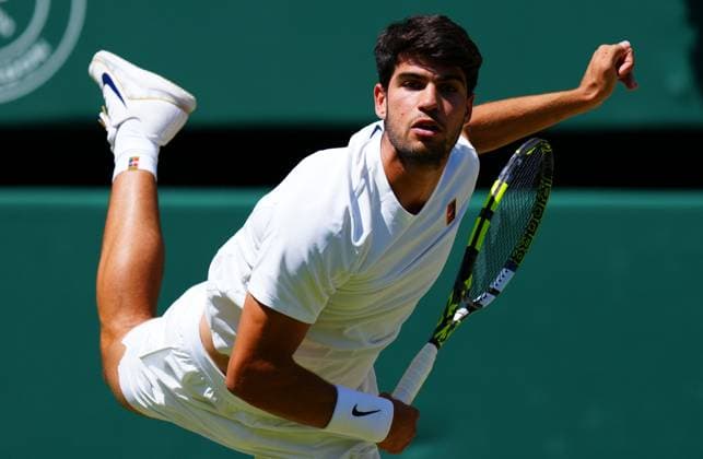 Carlos Alcaraz Wimbledon Tennis Championships, Day 12, The All England Lawn Tennis and Croquet Club, London, UK - 11 Jul 2025London The All England Lawn Tennis and United Kingdom  Copyright: xJavierxGarcia Shutterstockx 15392287gf