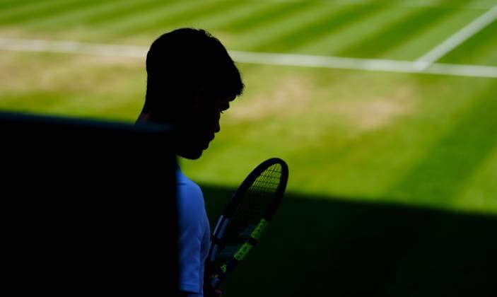 Carlos Alcaraz Wimbledon Tennis Championships, Day 12, The All England Lawn Tennis and Croquet Club, London, UK - 11 Jul 2025London The All England Lawn Tennis and United Kingdom  Copyright: xJavierxGarcia Shutterstockx 15392287gp