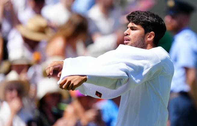 Carlos Alcaraz Wimbledon Tennis Championships, Day 12, The All England Lawn Tennis and Croquet Club, London, UK - 11 Jul 2025London The All England Lawn Tennis and United Kingdom  Copyright: xJavierxGarcia Shutterstockx 15392287gg