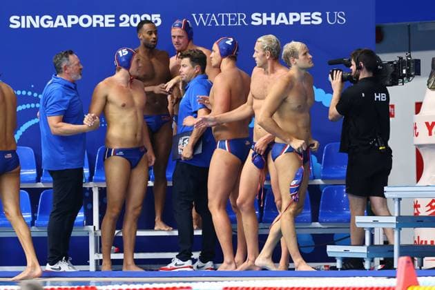 team USA Canada v United States, Water polo, Wasserball Singapore 2025 World Aquatics Championships, OCBC Aquatic Centre, July 12, 2025, Singapore, Singapore.