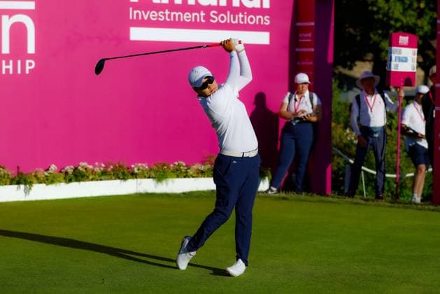 EVIAN-LES-BAINS, FRANCE - 11.07.2025: Ilhee Lee (KOR) of The Amundi Evian Championship at the Evian Resort Golf Club on July 11, 2025 in Evian-les-Bains, France.