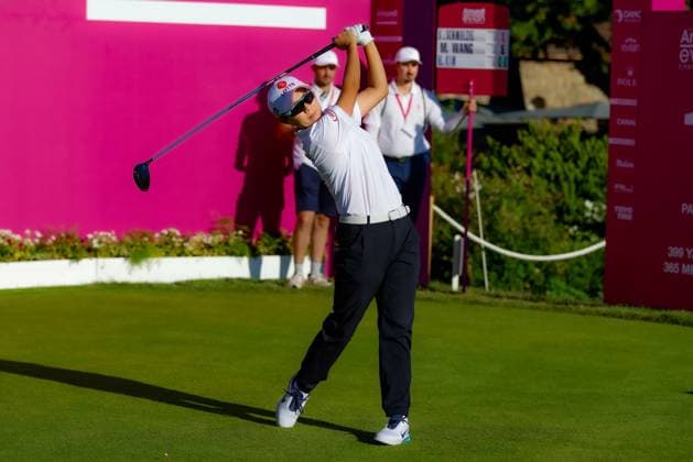 EVIAN-LES-BAINS, FRANCE - 11.07.2025: Hyo Joo Kim (KOR) of The Amundi Evian Championship at the Evian Resort Golf Club on July 11, 2025 in Evian-les-Bains, France.