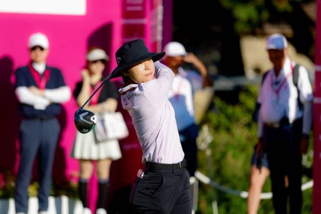 EVIAN-LES-BAINS, FRANCE - 11.07.2025: Somi Lee (KOR) of The Amundi Evian Championship at the Evian Resort Golf Club on July 11, 2025 in Evian-les-Bains, France.