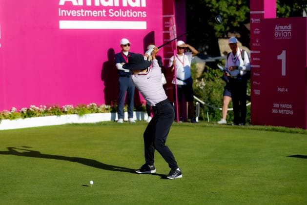 EVIAN-LES-BAINS, FRANCE - 11.07.2025: Somi Lee (KOR) of The Amundi Evian Championship at the Evian Resort Golf Club on July 11, 2025 in Evian-les-Bains, France.