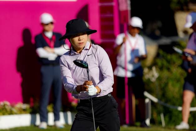 EVIAN-LES-BAINS, FRANCE - 11.07.2025: Somi Lee (KOR) of The Amundi Evian Championship at the Evian Resort Golf Club on July 11, 2025 in Evian-les-Bains, France.